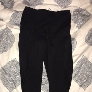 Black mesh leggings, size XS